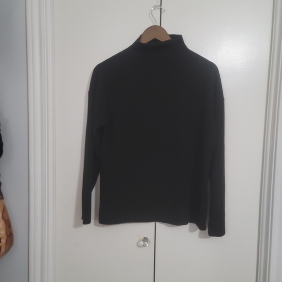 a new day Sweaters - a new day Black Long Sleeve Mock Neck Top